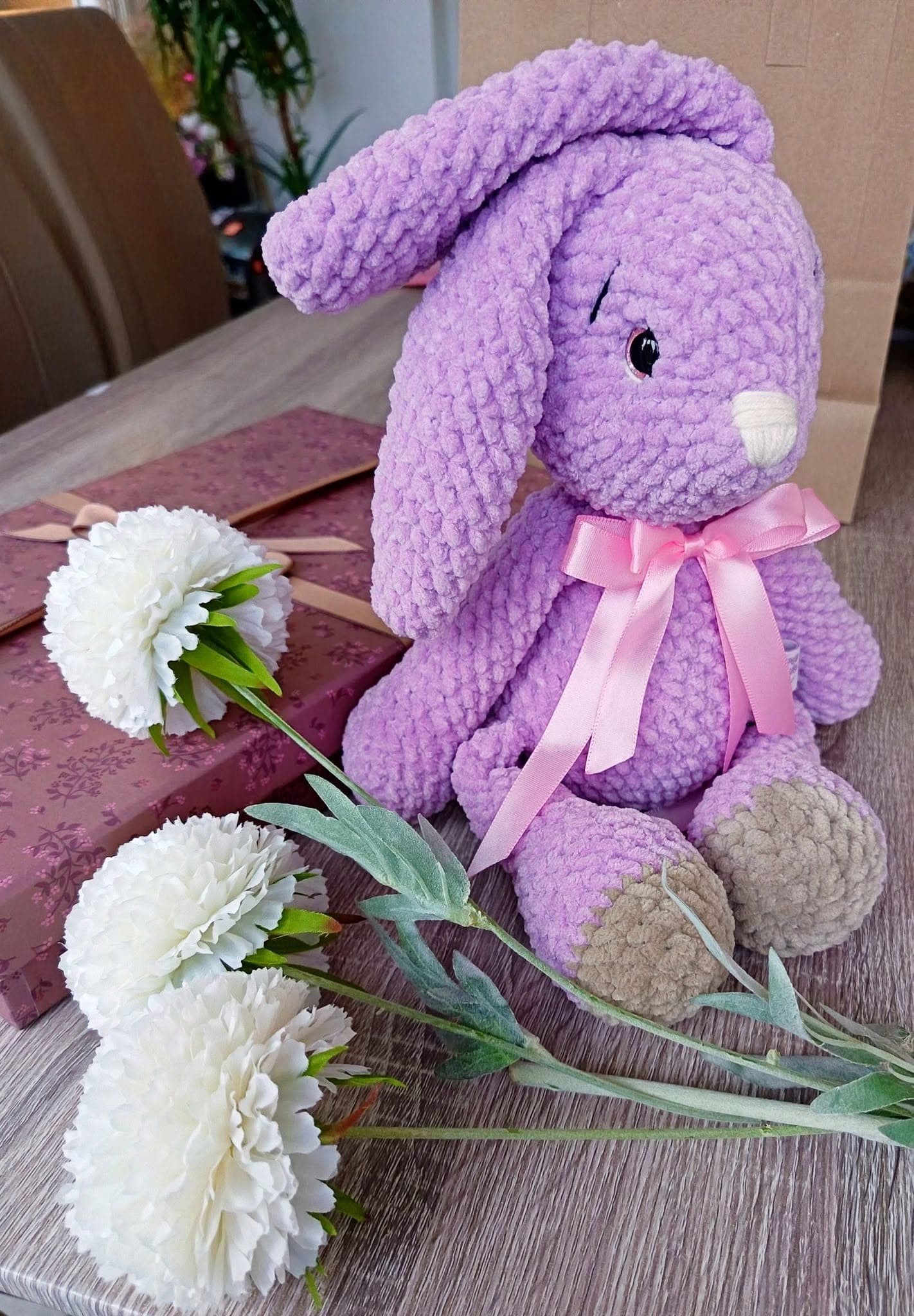 Handmade pink bunny